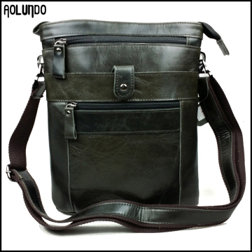 Genuine leather laoptop messeger cross body bag