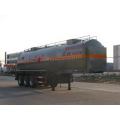 10.9m Tri-axle Flammable Liquid Tank نصف مقطورة