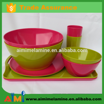 Gift dinnerware set melamine plastic dinnerware