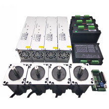 4 Axis Mach3 Motion Card DM860D Stepper Driver Nema 34 Motor Kits