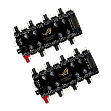 8-Channel RGB Fan PWM HUB with SATA Power Supply - ARGB/M/B SYNC & Temperature Control