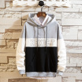 Men's polyester cotton hooded sweatshirt