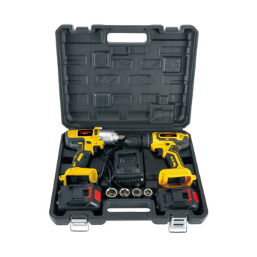 Portable Cordless Wrench and Cordless Drill 18V Sets