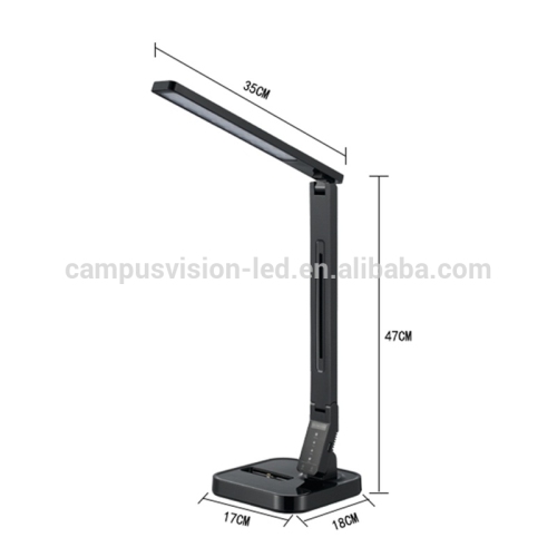 2015 new wholesale reading table lamps soft light LED desk lamp with USB charger smart LED desk lamp