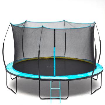 No Spring Trampoline 14ft with skyblue spring pad