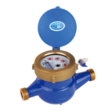 Rotary wing liquid sealed water meter