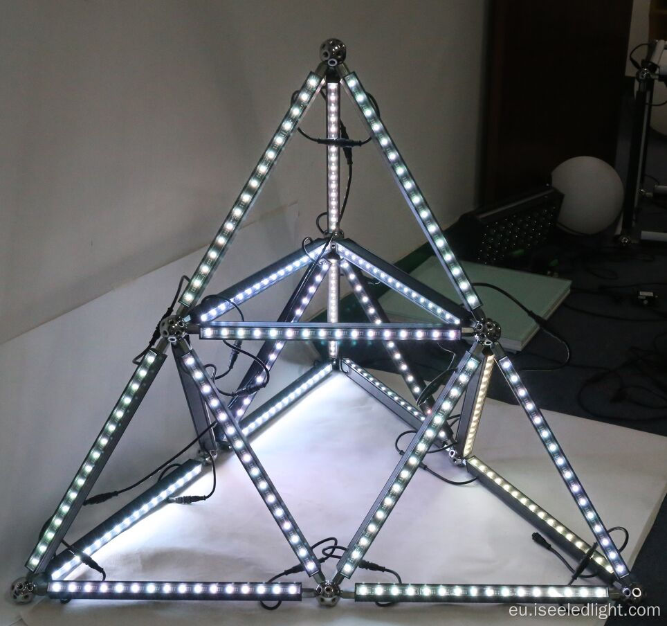 Etapa Argiztapena 24V zuzendutako LED RGB barra geometrikoa