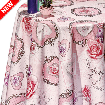 Rectangular Plastic Printed Tablecloth