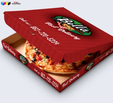 Corrugated Paper Pizza Packaging: Take Away & To Go Boxes