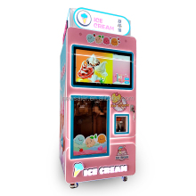 Customizable 24-Hour Self-Service Ice Cream Vending Machines with Smart Touch Screen