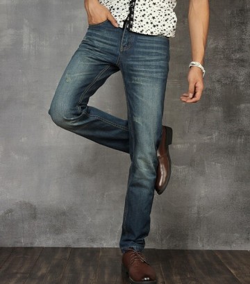 european-styled denim jeans straight jeans washed jeans denim jeans made in china