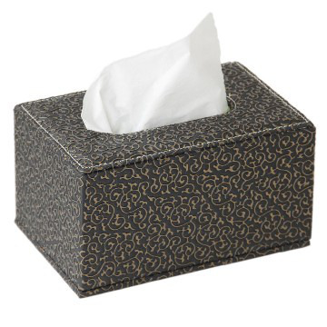 Elegant leatherette paper tissue gift wrappers