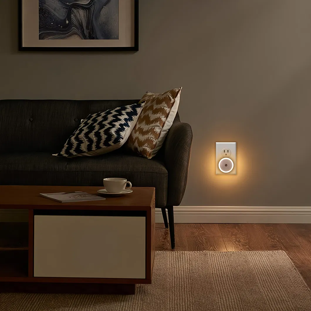 Smart White Induction Night Light with Touch Control Features