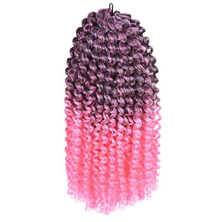 Fluffy Spring Twist Crochet hair synthetic extensions curly ombre crotchet short braid afro braiding hair marley twist braids