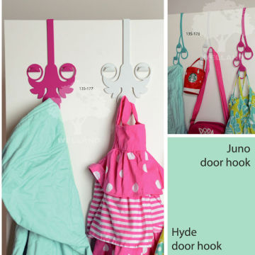 over the door metal coat hooks M