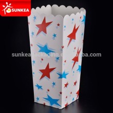 Square base paper popcorn container, popcorn box                        
                                                Quality Choice
