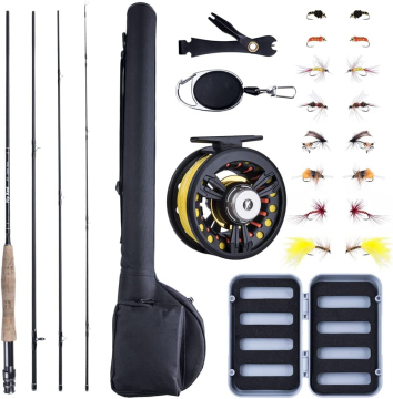 Topline High-Quality 2.7m Fly Fishing Rod Combo Kit with Lures