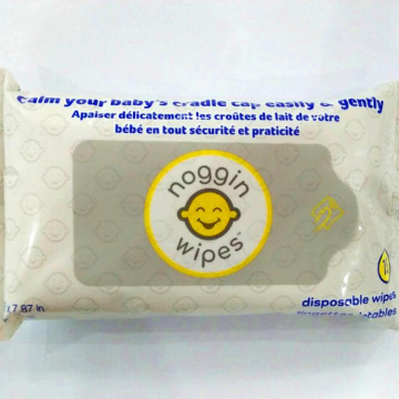 Exfoliating Makeup Remover Wet Wipes With Plastic Dots