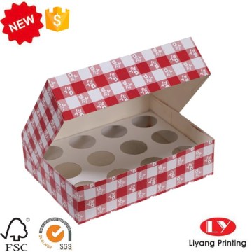 Günstige Cupcake Food Box mit Klarsichtfenster