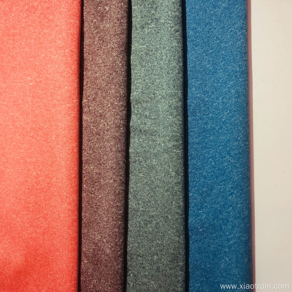 Melange cationic dye polyester fabric for sport wear
