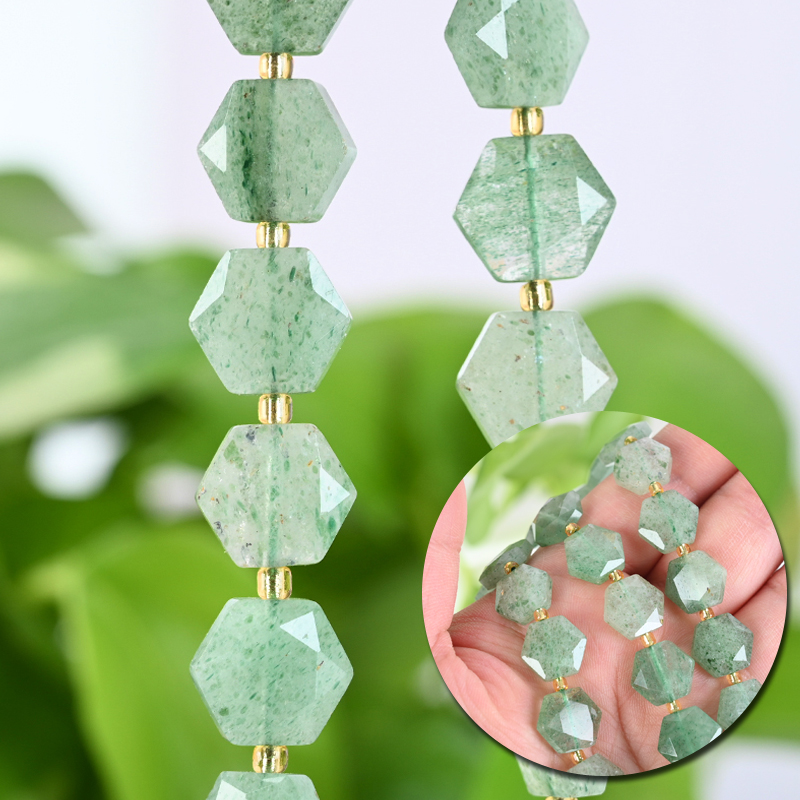Faceted Natural Crystal Beads