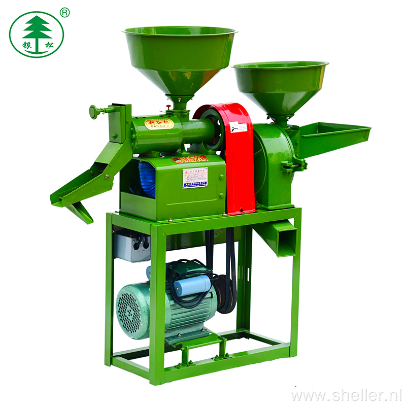 Small Combined Rubber Roller Rice Mill Agriculture Machinery