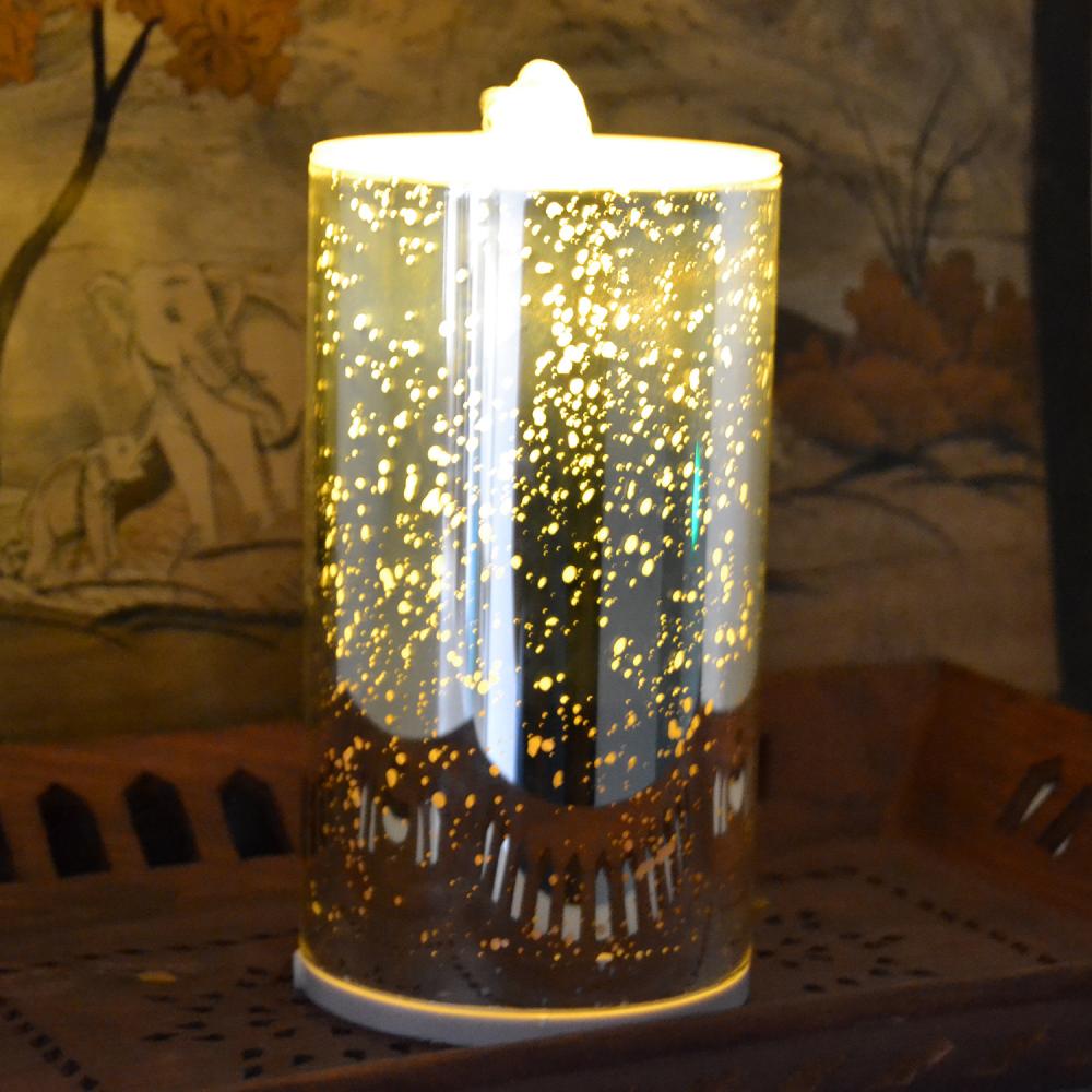 Rechargeable 3D Glass Surface Led Water Fountain Candles
