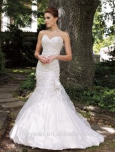 modern white sleeveless sweety long bridal chic wedding dresses