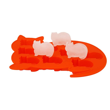 Food Grade Cat Shaped Silicone Ice Cube-trays