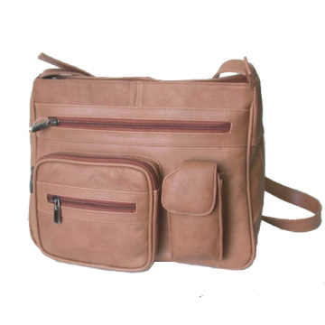 Tan Cowhide Leather Handbag (DS366173)