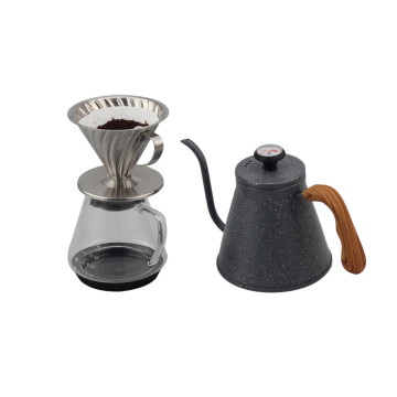 Stainless steel silver coffee dripper