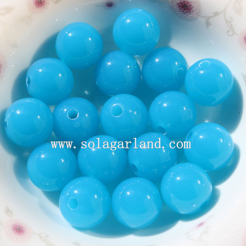 Fashion Sparking Lots Acrylic Round Smooth Crystal Beads Wholesale