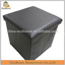 faux leather stool storage