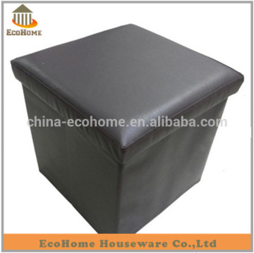 faux leather stool storage