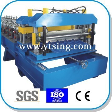 Passed CE and ISO YTSING-YD-6868 Automatic Control Aluminum Roofing Step Tile Machine