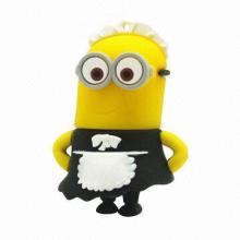 Cartoon Style Promotional USB Accessory with 1 to 32GB Memory Capacity, Free Sample and Package