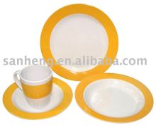 16pcs round melamine tableware