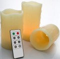 Melengkung lilin nyata lilin LED dengan remote