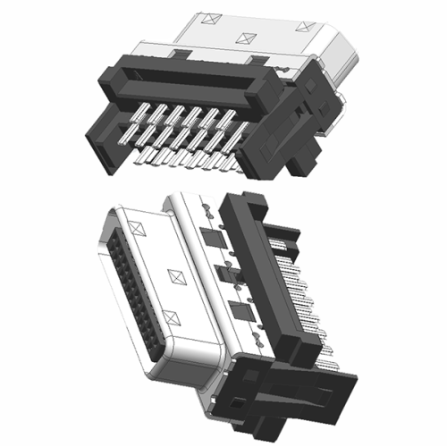 1.00mm Series 27P Plug Connector Solder Type