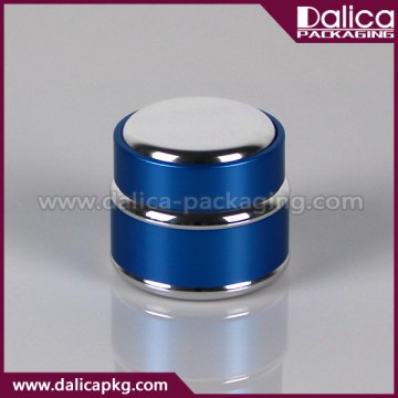 Latest popular acrylic cosmetic jar with aluminum cap