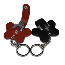 Leather Flower USB Flash Drive