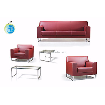 modern office sofa Leather Furniture Office Sofa Waiting Set Lounge Sofa Factory