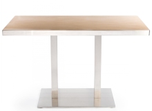 Modern Square Wooden Restaurant Dinning Tables HPL Top