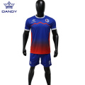 Custom sublimation mens soccer top and short