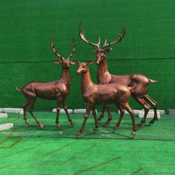 Outdoor  garden decoration fiberglass elk statue