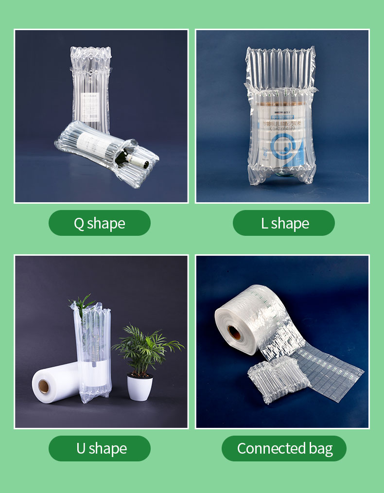 Air column bag inflatable shockproof air cushion column bags packaging bottle PE+Nylon filling protection