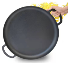 Deep Corten Steel Fry Pan