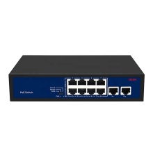 8 Port PoE Switch Mega Ports IEEE802.3af/at for CCTV Security Camera Systems