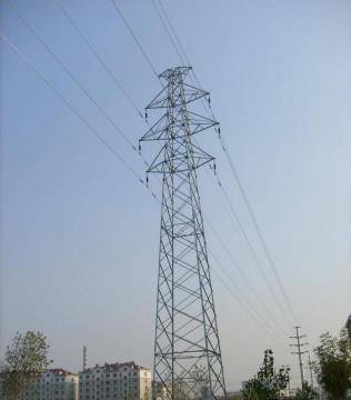 power transmission line steel towers