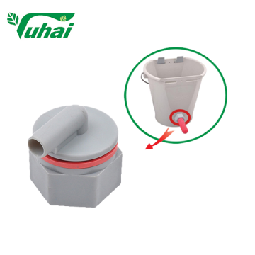 Bucket bottle valve animal teat
